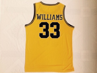 Dupont High School 33 Jason Williams Basketball Jersey Yellow