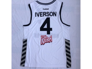 Cola Turka 4 Allen Iverson Basketball Jersey White