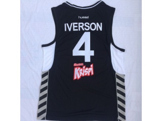 Cola Turka 4 Allen Iverson Basketball Jersey Black