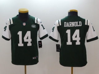 Youth New York Jets #14 Sam Darnold Green Vapor Untouchable Limited Jersey