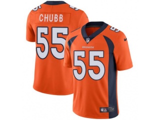 Denver Broncos #55 Bradley Chubb Football Jersey Vapor Untouchable Limited Orange