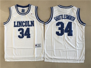 Lincoln High School Movie 34 Jesus Shuttlesworth Ray Allen Basketball Jersey White