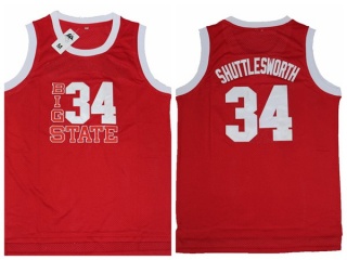 Lincoln High School Movie 34 Jesus Shuttlesworth Ray Allen Basketball Jersey Light Red