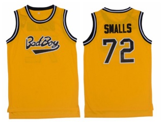 Biggie Smalls Bad Boy 72 Basketball Jersey Gold