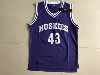 Kenny Tyler 43 K.Tyler Huskies Basketball Jersey Purple