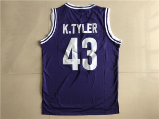 Kenny Tyler 43 K.Tyler Huskies Basketball Jersey Purple