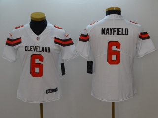 Women Cleveland Browns #6 Baker Mayfield Vapor Untouchable Limited Jersey White