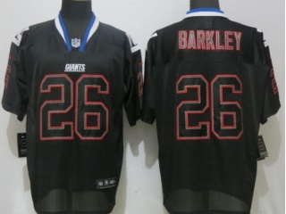 New York Giants #26 Saquon Barkley Lights Out Jersey Black