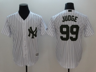 New York Yankees #99 Aaron Judge Memorial Day Cool Base Jersey White