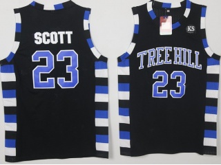 Nathan Scott 23 One Tree Hill Ravens Moive Basketball Jersey Black
