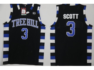 Lucas Scott 3 One Tree Hill Ravens Moive Basketball Jersey Black