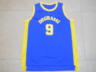 Drake Jimmy Brooks 9 Degrassi Community School Panthers Basketball Jersey Blue