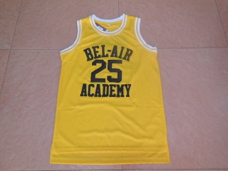 Carlton Banks 25 Bel-Air Academy Baseball Jersey Yellow