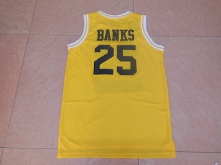 Carlton Banks 25 Bel-Air Academy Baseball Jersey Yellow