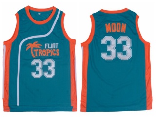 Flint Tropics 33 Moon Basketball Jersey Green