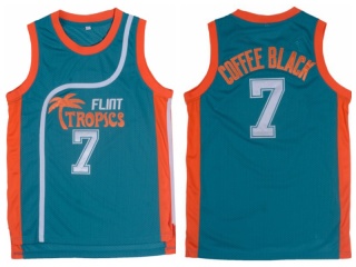 Flint Tropics 7 Coffee Black Baseball Jersey Green