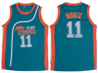 Flint Tropics 11 Monix Baseball Jersey Green