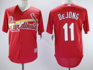 St. Louis Cardinals #11 Paul Dejong Cool Base Jerseys Red