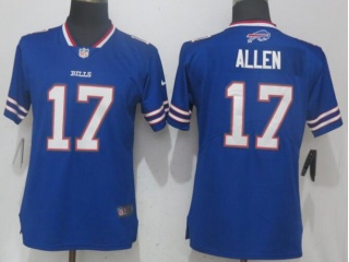 Women Buffalo Bills #17 Josh Allen Vapor Untouchable Limited Jersey Blue