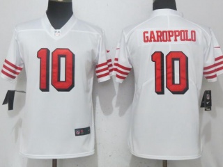 Women San Francisco 49ers #10 Jimmy Garoppolo Color Rush Limited Football Jersey White
