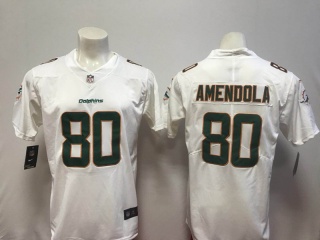 Miami Dolphins 80 Danny Amendola Football Jersey White Vapor Untouchable Limited