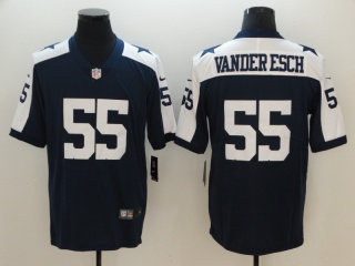 Dallas Cowboys #55 Leighton Vander Esch Thanksgiving Vapor Untouchable Limited Jerseys Blue