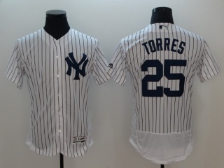 New York Yankees #25 Gleyber Torres Flexbase Jersey White