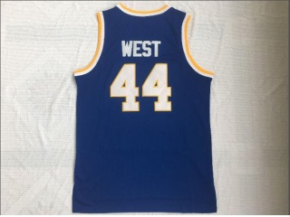 Jerry West 44 Virginia Mountaineers Jersey Blue