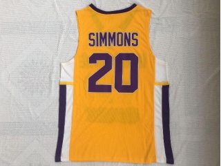 Ben Simmons 20 Montverde Academy Eagles Jersey Yellow