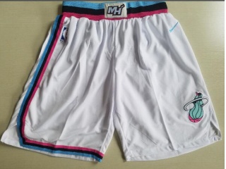 Nike Miami Heat White City Shorts