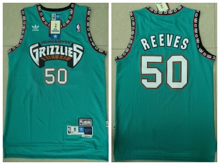 Vancouver Grizzlies 50 Bryant Reeves Basketball Jersey Teal