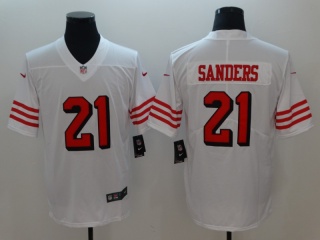 San Francisco 49ers #21 Deion Sanders Color Rush Limited Football Jersey White