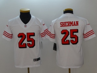Youth San Francisco 49ers #25 Richard Sherman Color Rush Limited Football Jersey White
