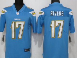 Los Angeles Chargers #17 Philip Rivers Men's Vapor Untouchable Limited Jersey Baby Blue