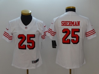 Woman San Francisco 49ers #25 Richard Sherman Color Rush Limited Football Jersey White