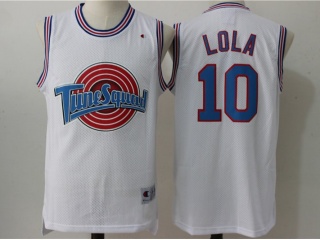 Lola Bunny Jersey 10 Tune Squad Space Jam Movie Basketball White