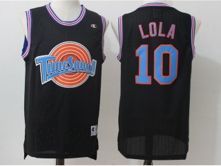 Lola Bunny Jersey 10 Tune Squad Space Jam Movie Basketball Black