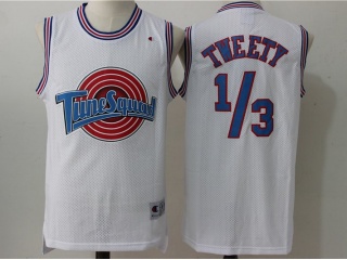 Tweety Bird Jersey 1/3 Tune Squad Space Jam Movie Basketball White