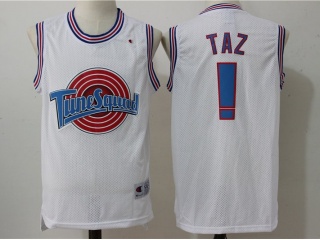 Taz Jersey ! Tune Squad Space Jam Movie Basketball White