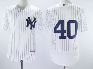 New York Yankees #40 Luis Severino Flexbase Jersey White