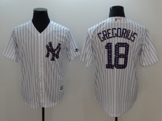 New York Yankees #18 Didi Gregorius 2018 Stars & Stripes Cool Base