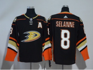 2018 Adidas Anaheim Mighty Ducks 8 Teemu Selanne Hockey Jersey Black