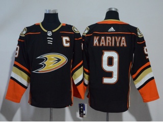 2018 Adidas Anaheim Mighty Ducks 9 Paul Kariya Hockey Jersey Black