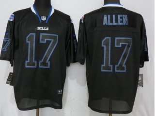 Nike Buffalo Bills #17 Josh Allen Light Out Footbaball Jersey Black