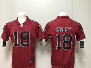 Atlanta Falcons 18 Calvin Ridley Color Rush Limited Jersey Red