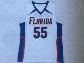 Florida Gator 55 Jason Williams Basketball Jersey White