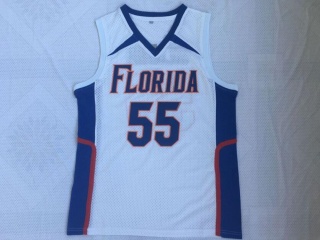 Florida Gator 55 Jason Williams Basketball Jersey White