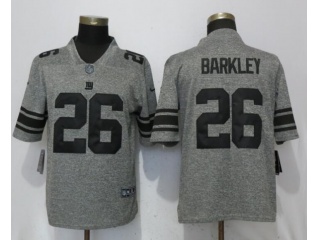 New York Giants 26 Saquon Barkley Limited Jersey Dark Gridiron Gray