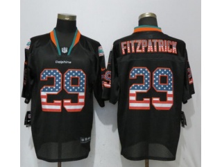 Miami Dolphins 29 Minkah Fitzpatrick Football Jerseys Black Flag