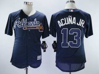 Atlanta Braves 13 Ronald Acuna Jr Flex Base Jersey Blue